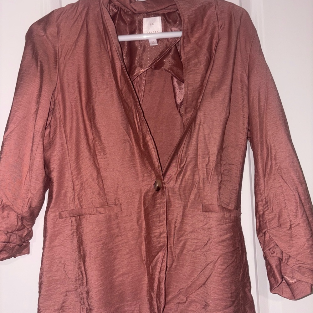 LC‎ Lauren Conrad Women's Blazer in Rose Pink